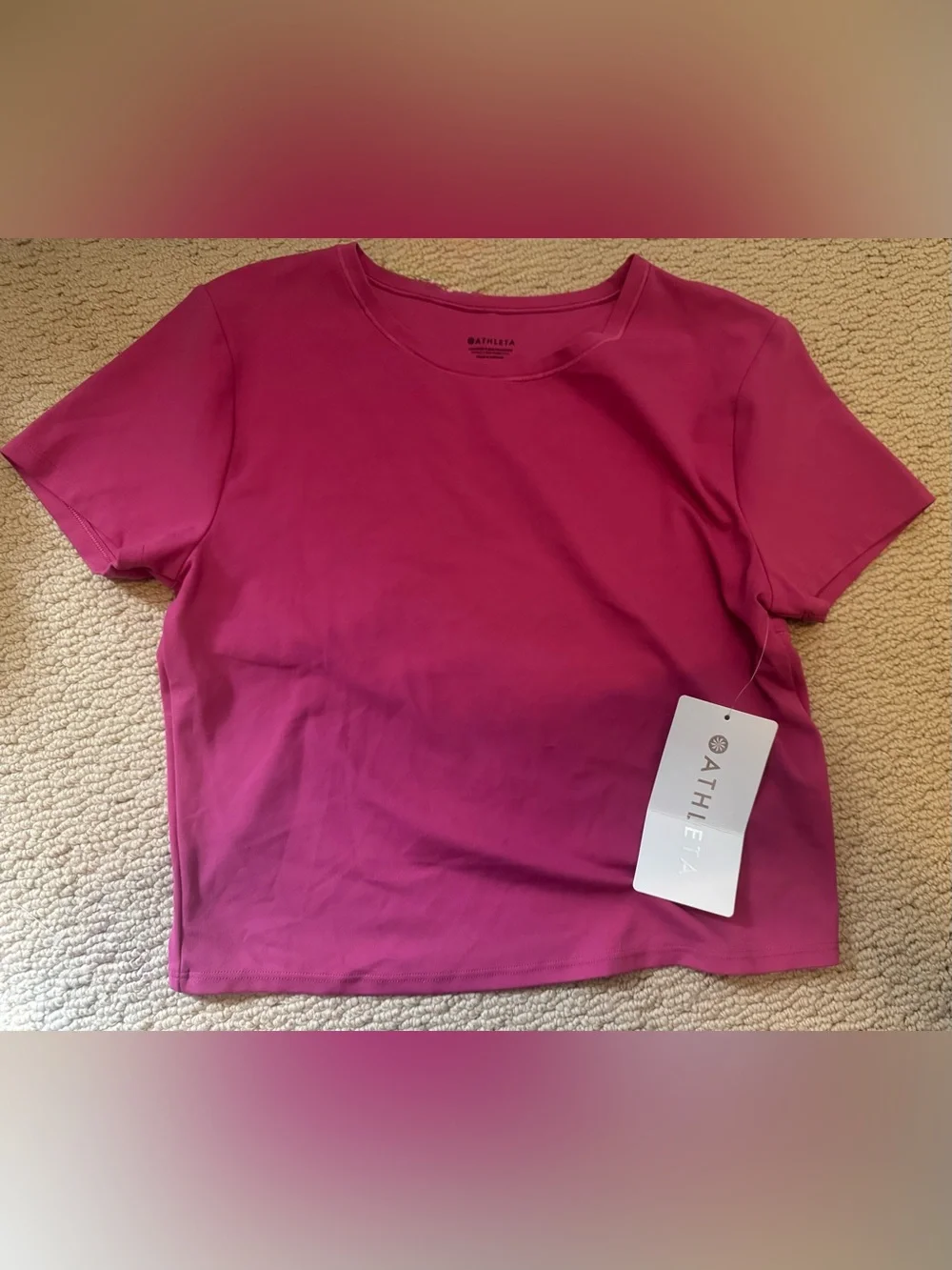 Athleta Transcend Open Back Tee in Jewel